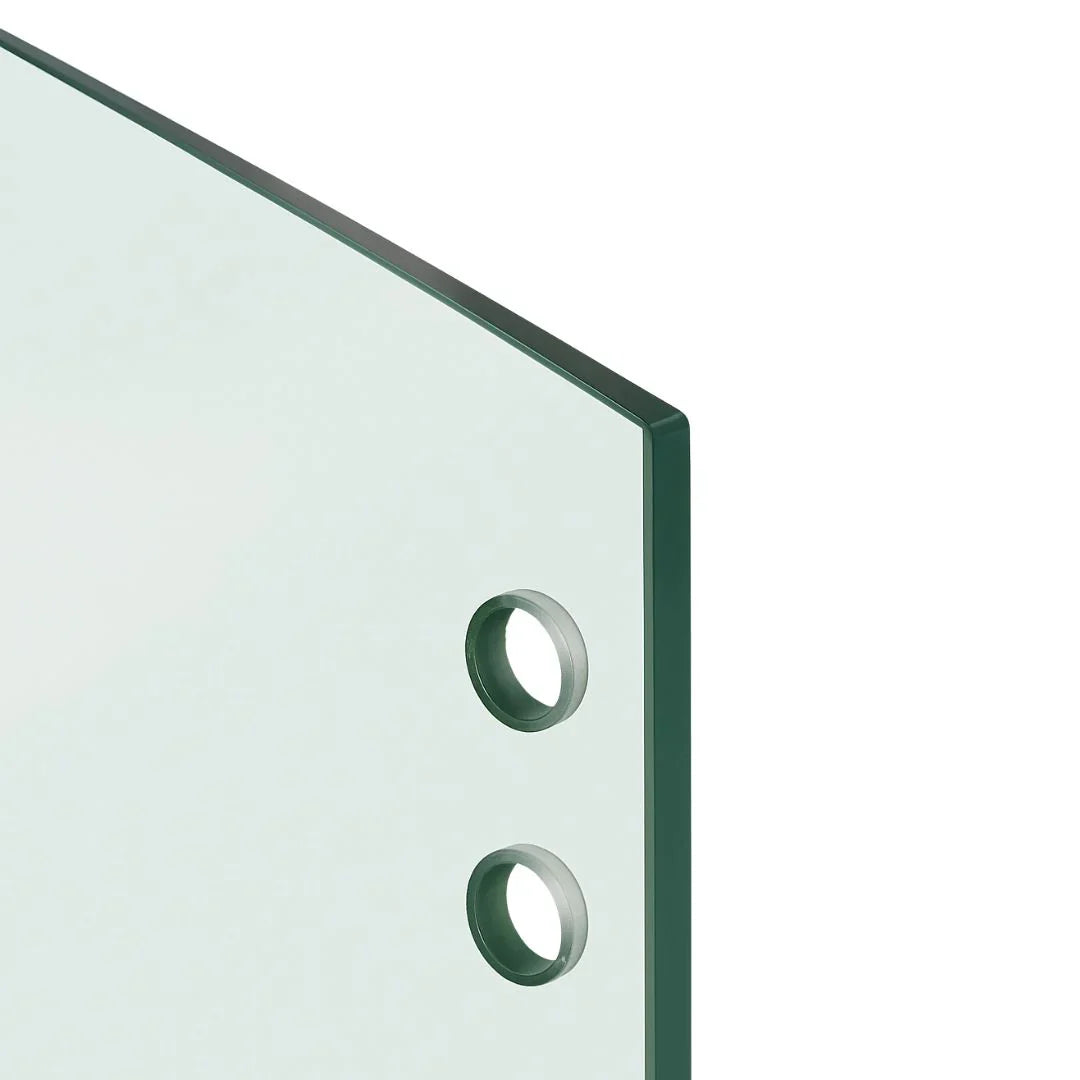 Panneau de verre trempé pour penture à ressort